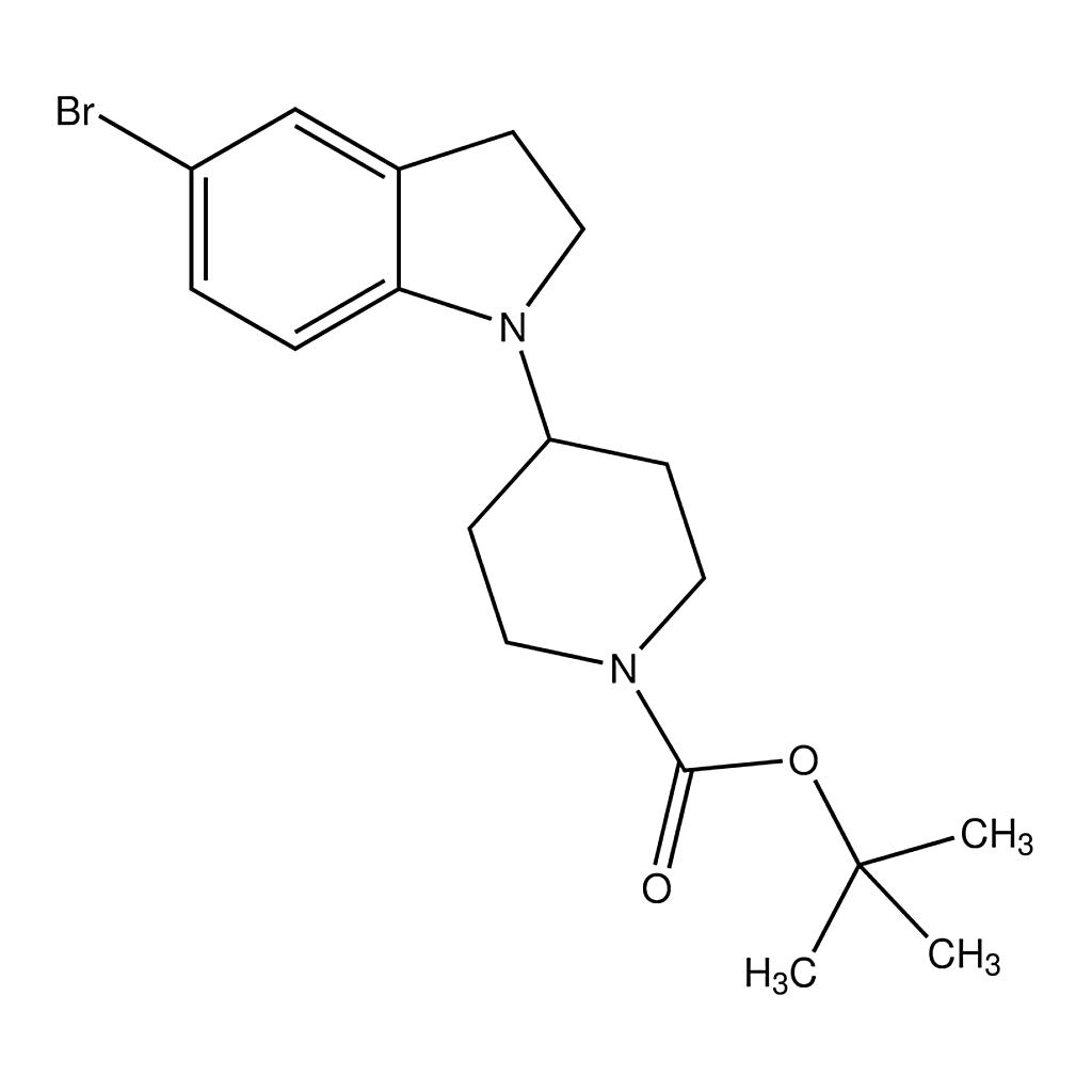 Merck 4-(5-Bromo-2,3-dihydro-indol-1-yl)-piperidine-1-carboxylic acid tert-butyl ester