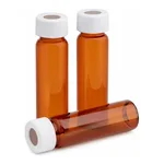 Agilent 40mL strg vial kit ambr opn cap 100/pk