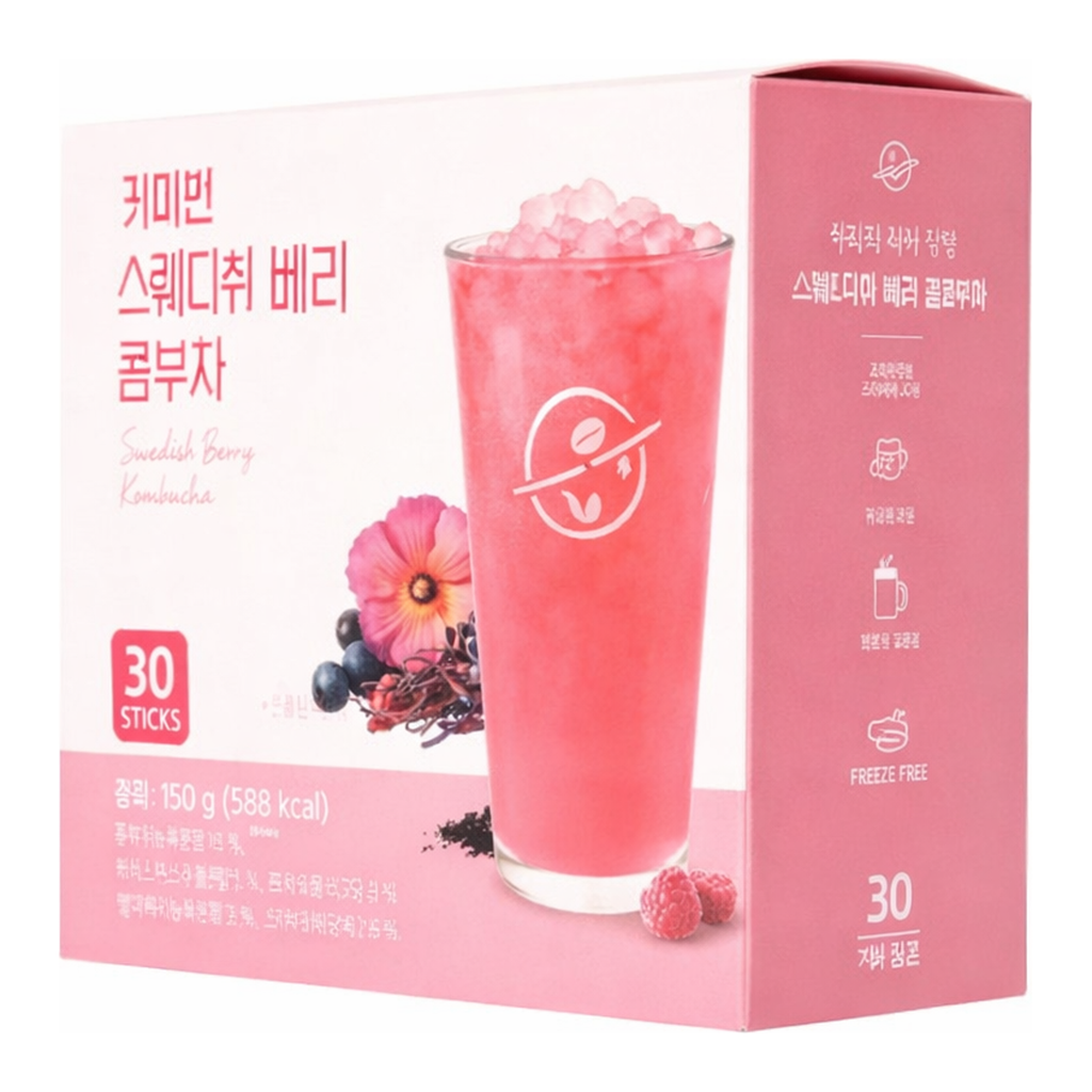 OFFICENEX 커피빈 스웨디쉬베리 콤부차(5g*30T)