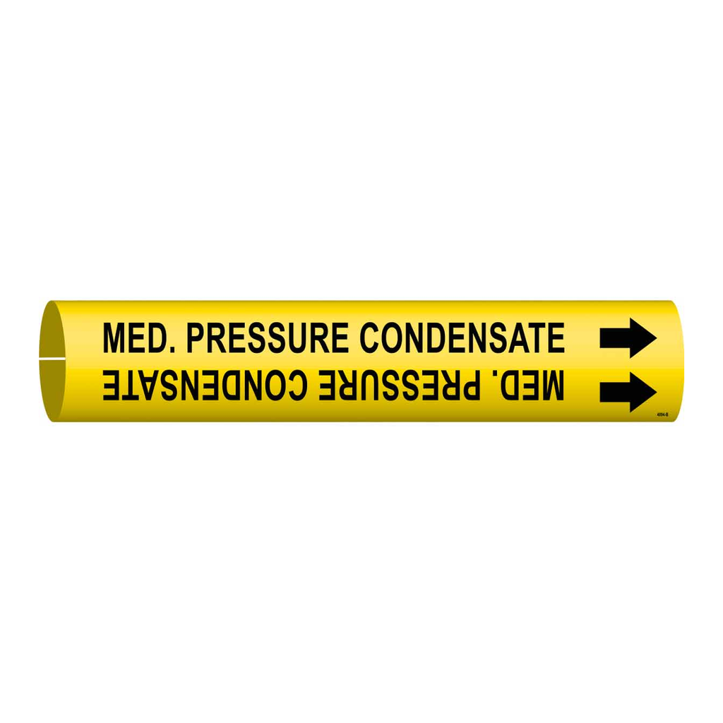 Brady MEDIUM PRESSURE CONDENSATE Snap-On Pipe Marker