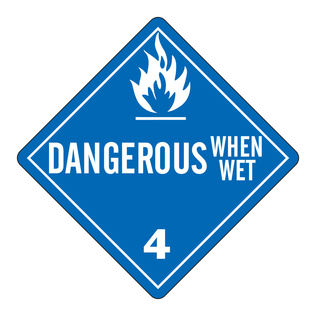 Brady Dangerous When Wet 4 Sign