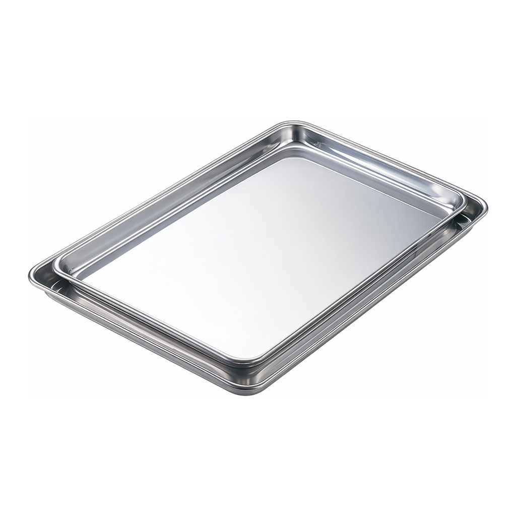 AS ONE Stainless Steel Shallow Type Tray (Antifouling Treatment), 각형 스테인리스 트레이(얕은 형·오염방지 가공)