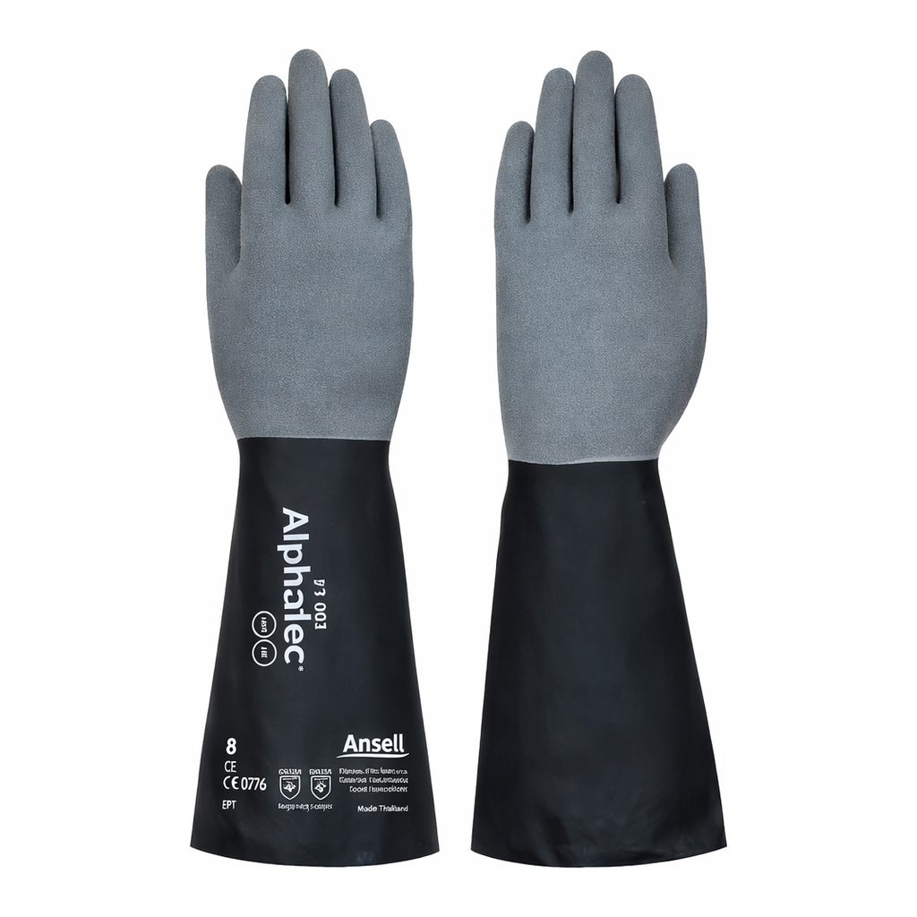 Ansell 알파텍 53-001 [니트릴+네오프렌, 나일론내피, 35cm, 내열 100°C, KCs인증]