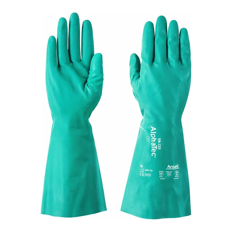 Ansell 알파텍 58-335 (니트릴 풀코팅+습도조절기능 안감, 38cm, KCs인증)
