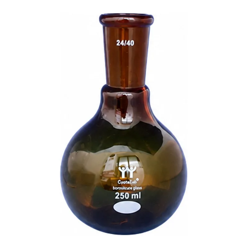 죠인트 갈색 평플라스크 Amber boro3.3 glass original CUAF0127