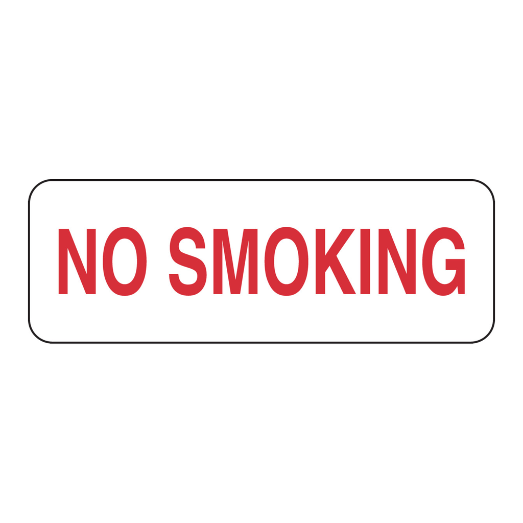 Brady No smoking sign