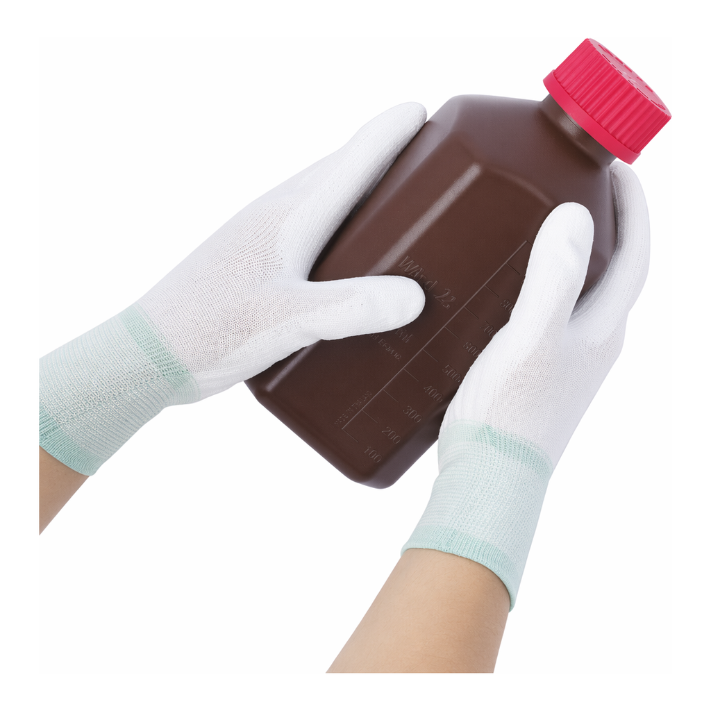 Daihan Science Dust-free Nylon Fabric Glove, Class 1000, Polyurethane Coated, L210~230mm<br>Goo