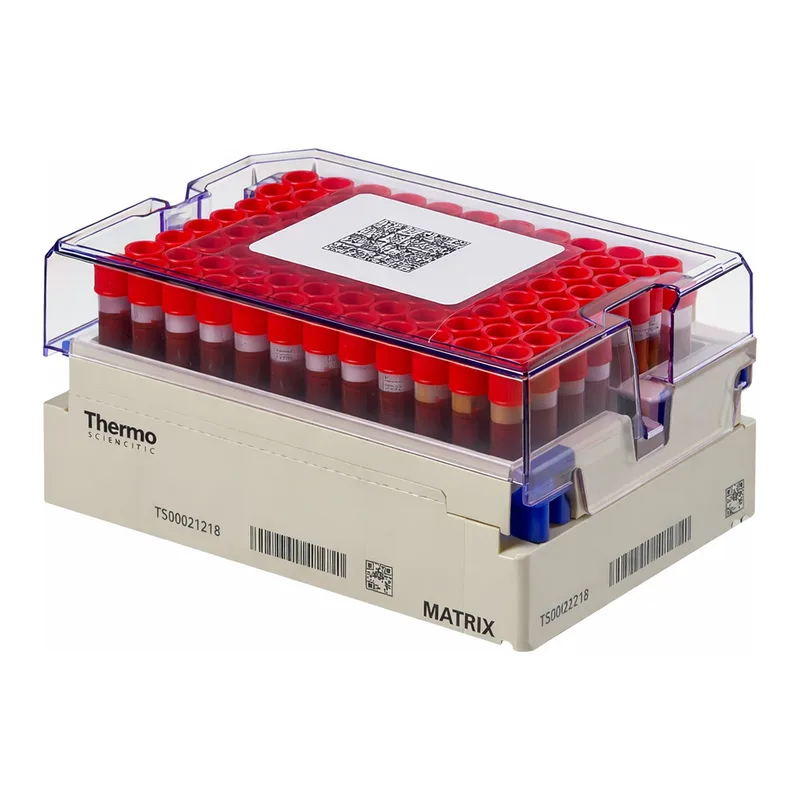 Thermo Fisher Scientific Matrix 1.0mL V-Bottom ScrewTop Tubes in Barcoded Latch Rack