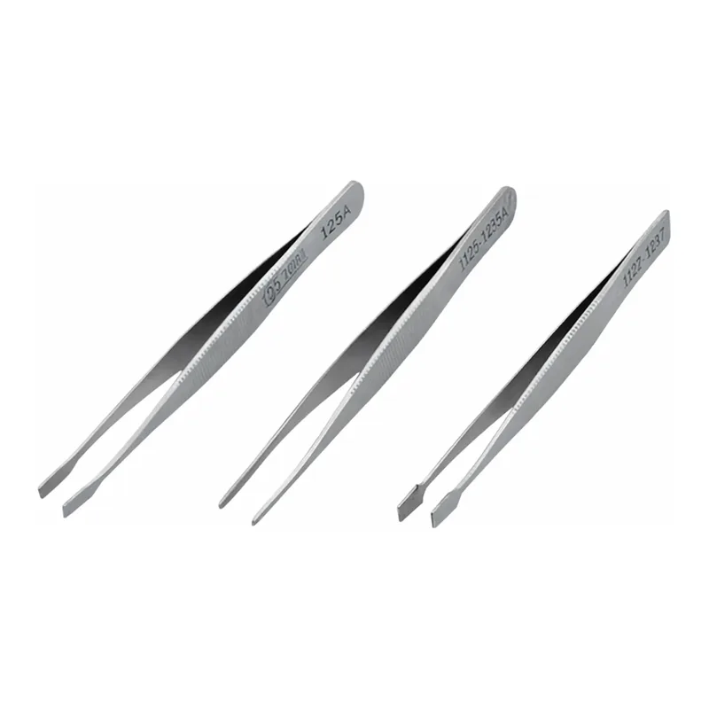 Daihan Science Flat Tweezer for Wafer, SA (Stainless), 웨이퍼용 플랫 트위저