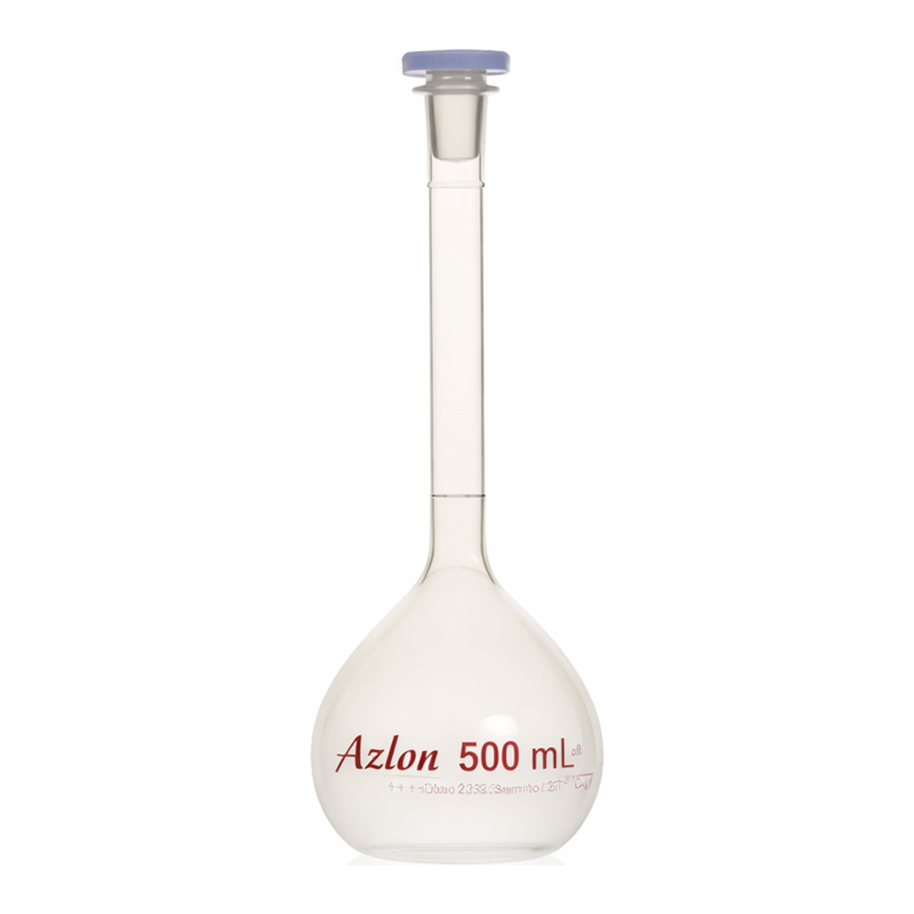 Merck Azlon Clear PMP Volumetric Flask with PPE Stopper