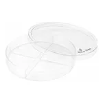 Thermo Fisher Scientific Compartmentalized Petri Dishes, Quad Dish; X-Plate; Stackable Lid, Raised Ridge