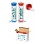 Daihan Science mediclin Micro Hematocrit Capillary Tube, Blue & Heparinized-Red, 75㎕<br>For Bl