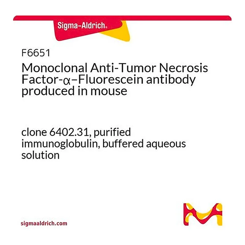 Merck Monoclonal Anti-Tumor Necrosis Factor-alpha-Fluorescein antibody produced in mouse