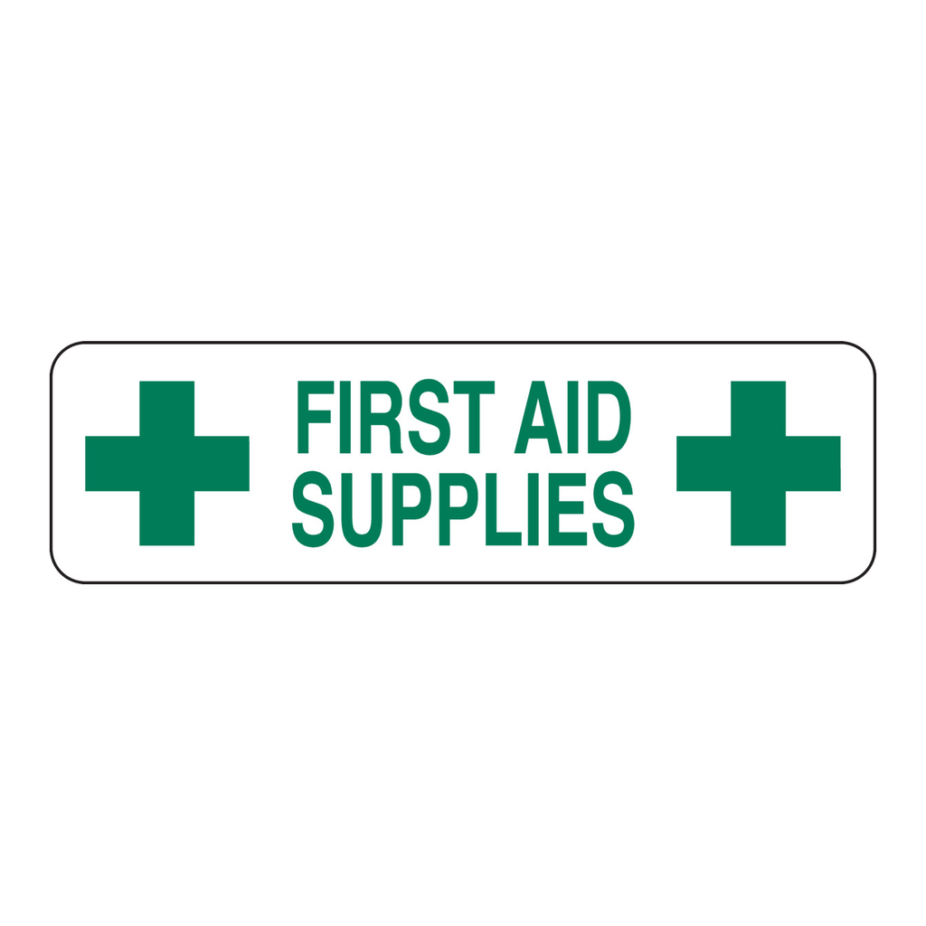 Brady FIRST AID SUPPLIES Label