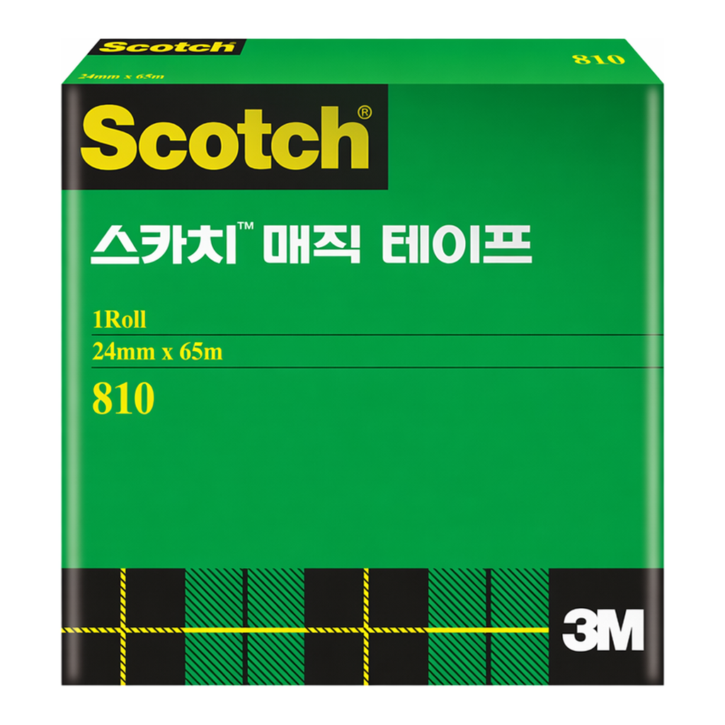 OFFICENEX 3M 스카치 매직테이프 리필 810R(12mmx65m) 3인치