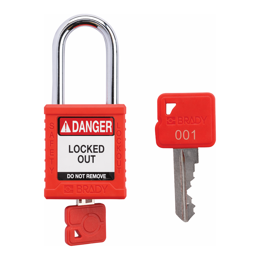 Brady Velocity Plus Nylon Safety Lockout Padlocks, Keyed Alike Sets