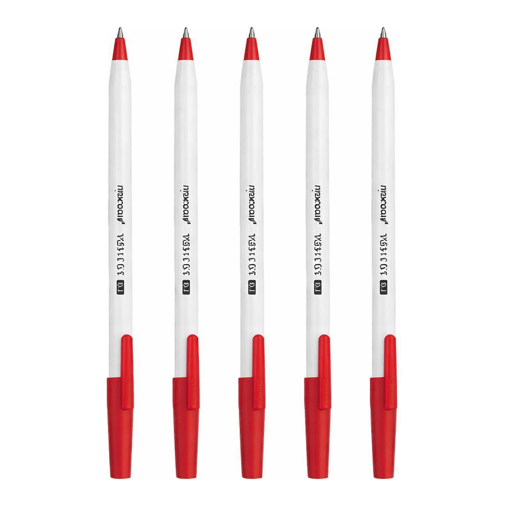 OFFICENEX 모나미 153스틱볼펜(0.7mm 적색/12EA)