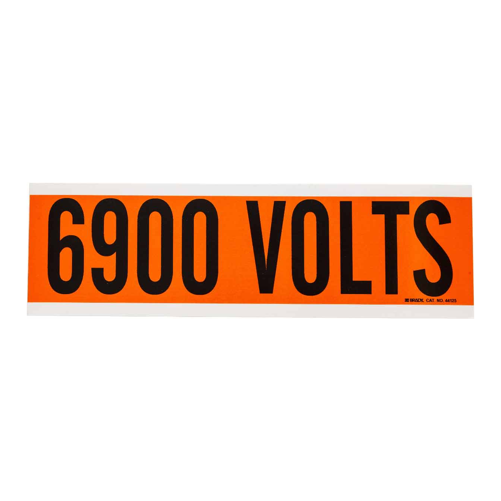 Brady 6900 VOLTS Label