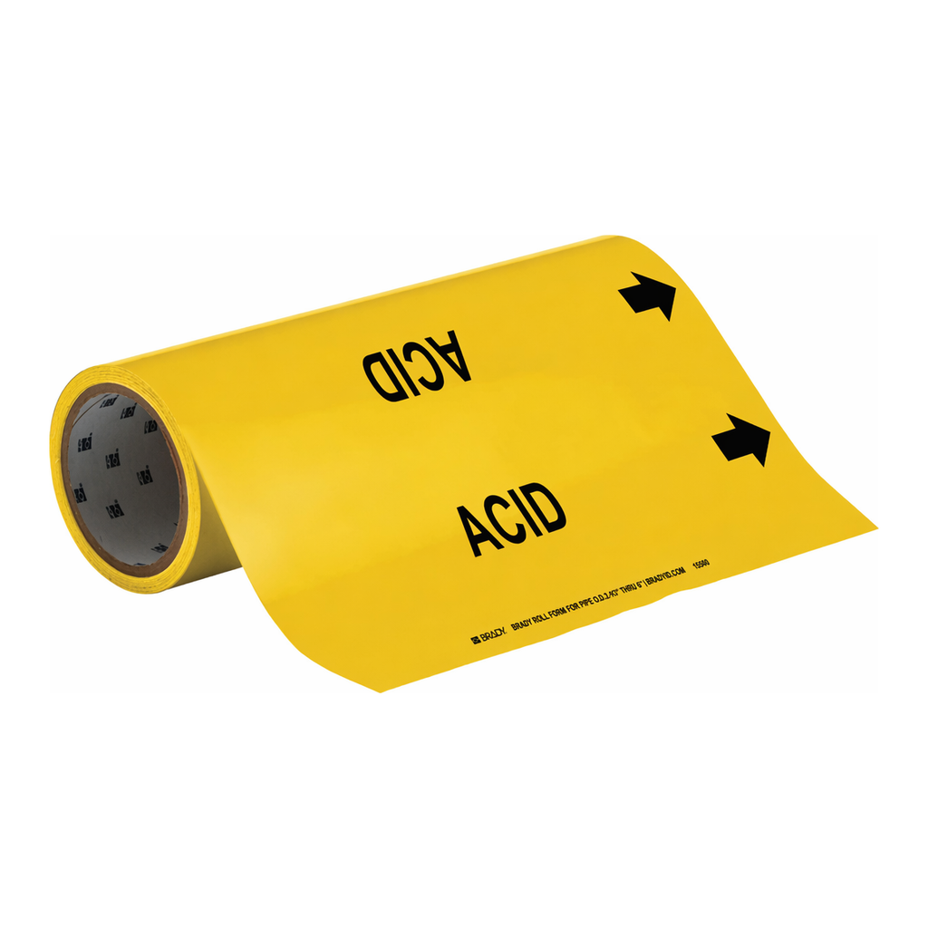 Brady ACID Roll Form Pipe Marker