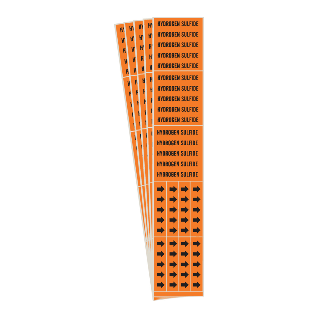 Brady HYDROGEN SULFIDE Pipe Marker