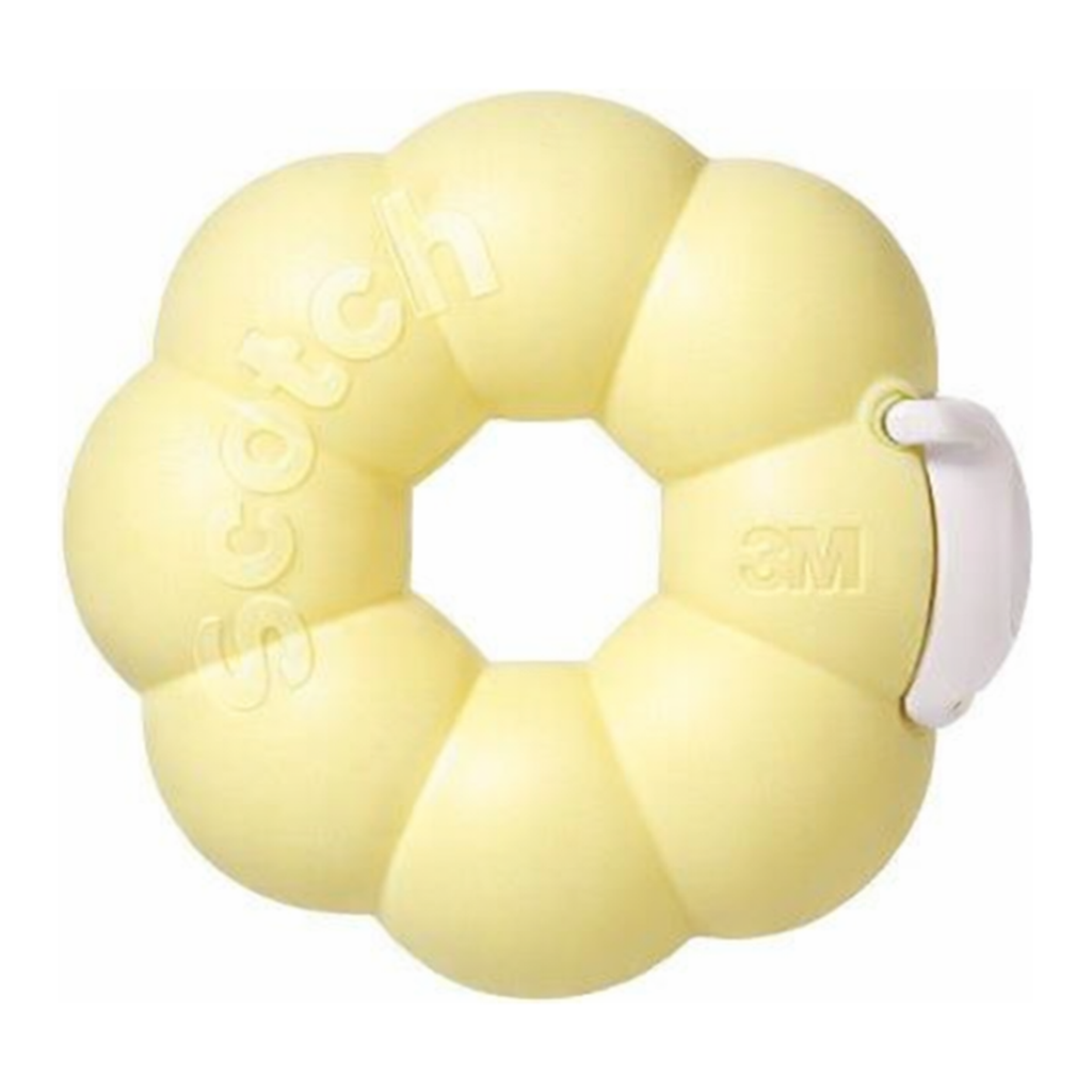 OFFICENEX 3M 매직테이프 링도넛(레몬/18mm*16m)(18mmX16m 1개입)
