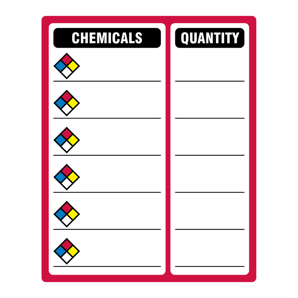 Brady Magnetic NFPA Contents Sign