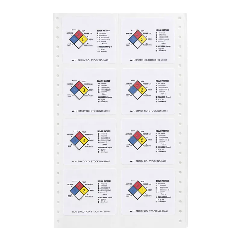 Brady Right To Know Hazard Rating Labels