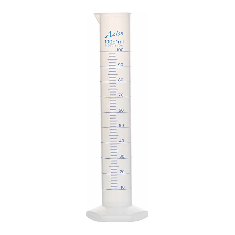 Merck Azlon Hexagonal Base Polypropylene Cylinders with Printed Graduations