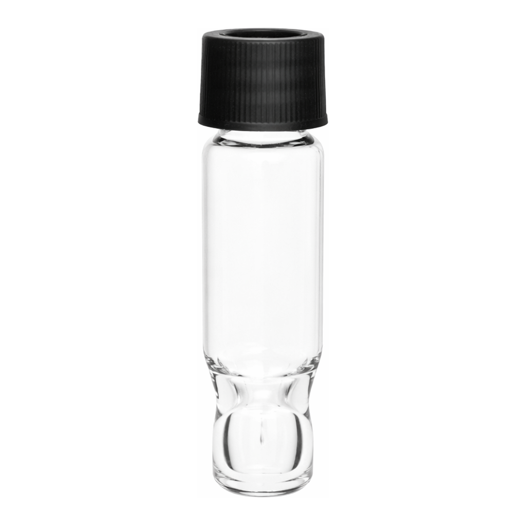 Waters LCGC Certified Clear Glass 15 x 45 mm Screw Neck Total Recovery Vial, with Cap and PTFE/Silicone Septum, 3 mL Volume, 100/pk