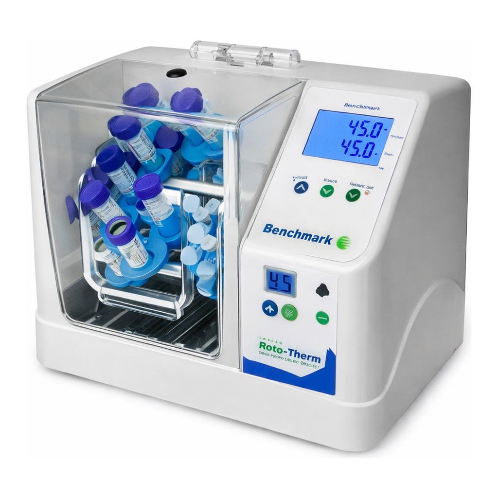Merck Benchmark RotoTherm Plus Variable Speed Incubated Rotator with tube holders