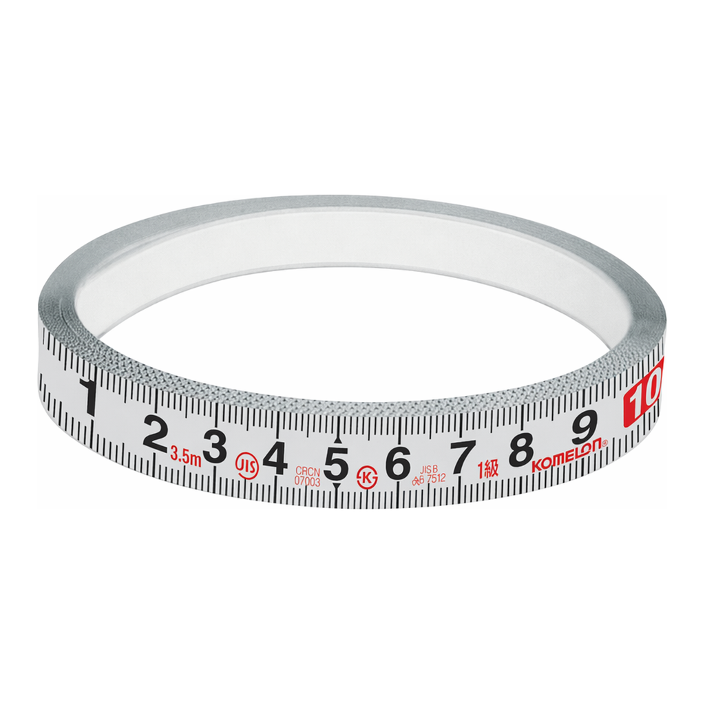Daihan Science Komelon 100 & 200cm Measure Flat Steel Roll Tape, with Adhesive Backing<br>Idea