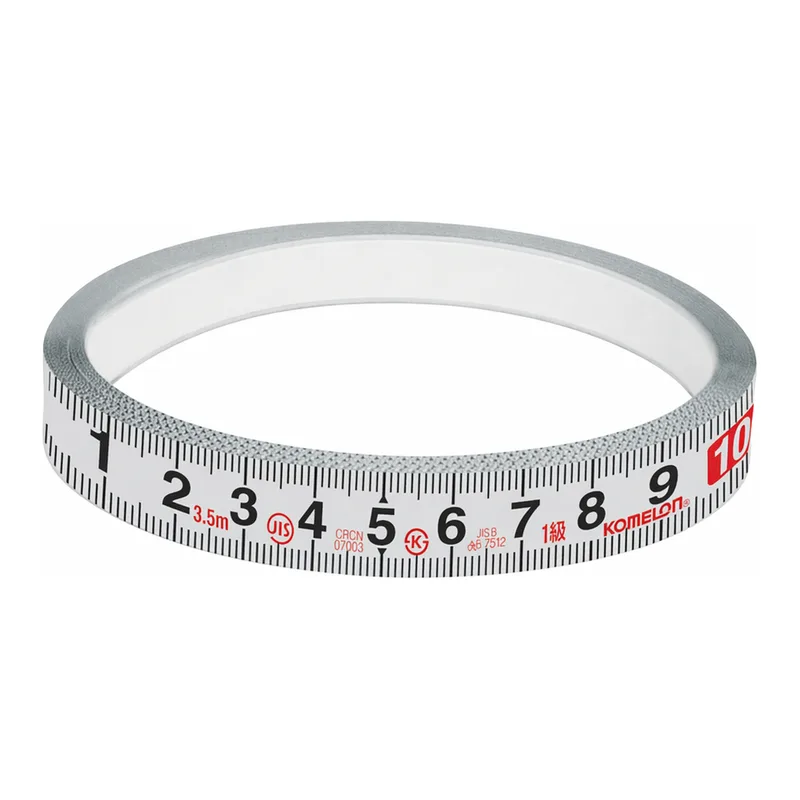 Daihan Science Komelon 100 & 200cm Measure Flat Steel Roll Tape, with Adhesive Backing<br>Idea