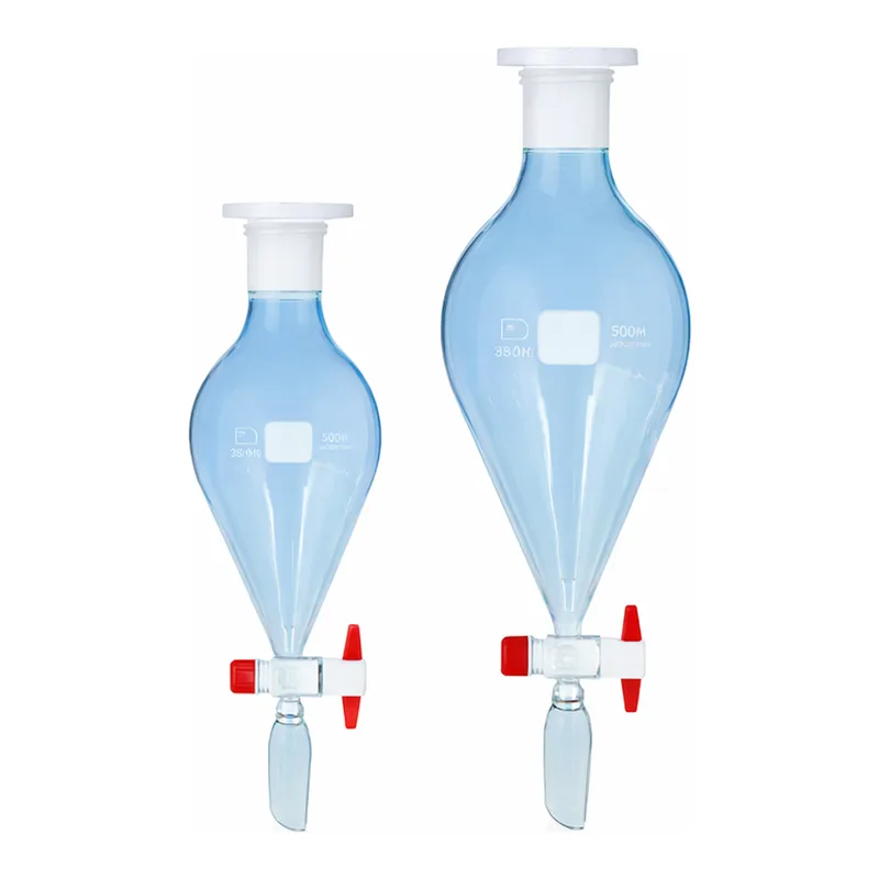 Daihan Science SciLab Premium Jointed “Squibb-Pear” Separatory Funnel, 24/40 or 24/29 Cone, 10