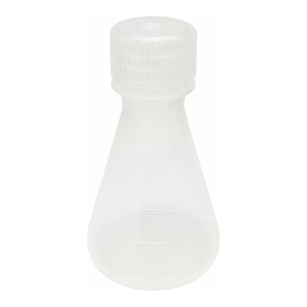 AS ONE PP Triangular Flask (With Screw Cap) 50mL