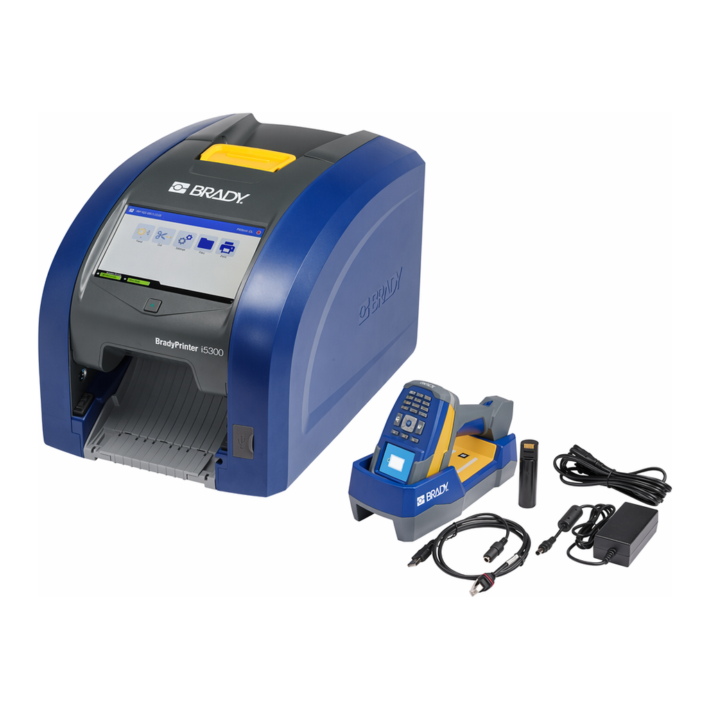 Brady BradyPrinter i5300 300 dpi with V4500 Barcode Scanner and Safety & Facility ID Software