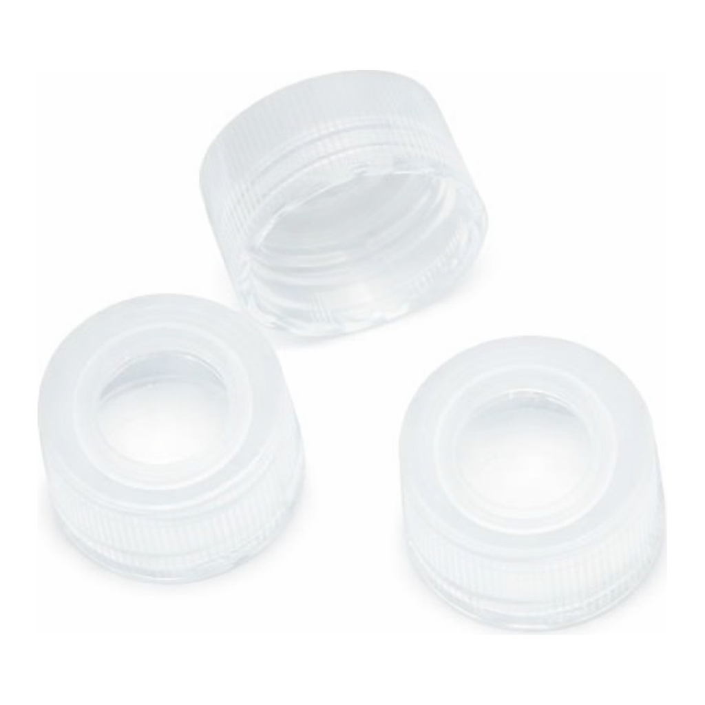 Restek 9mm R.A.Mâ„¢ Solid Top Polyethylene Closure 10mil thick membrane 1000pk