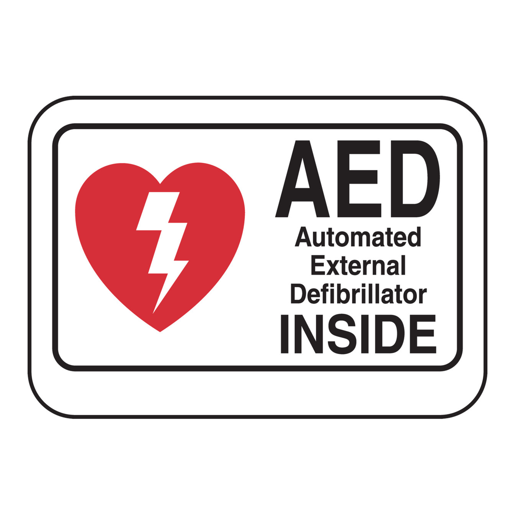Brady AED Sign