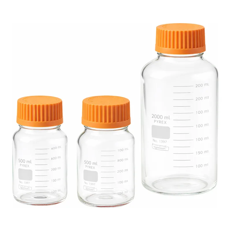 AS ONE Medium Bottle (PYREX® Wide Mouth), 파이렉스 광구 배양병