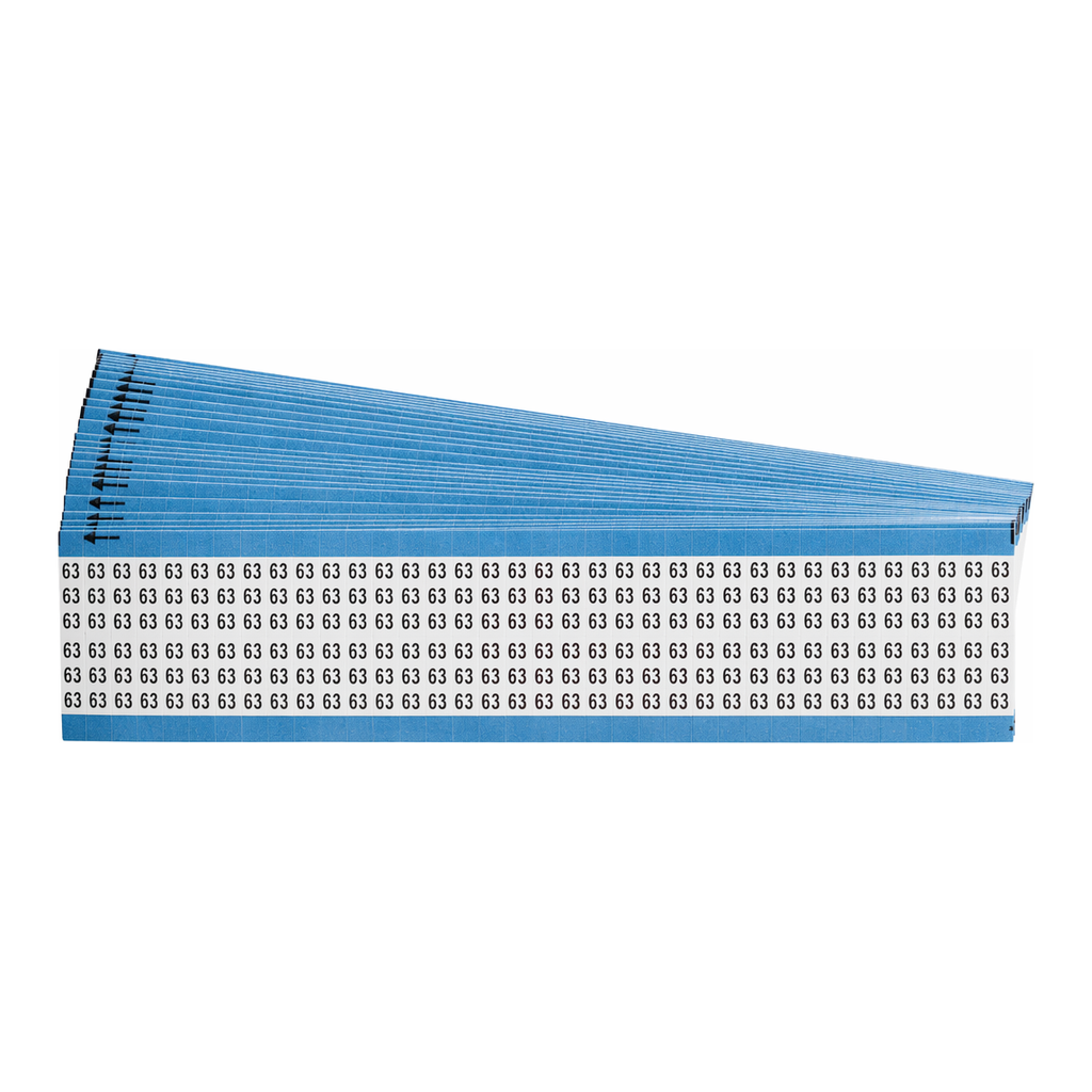 Brady Numerical Legend Vinyl Cloth Wire Marking Cards