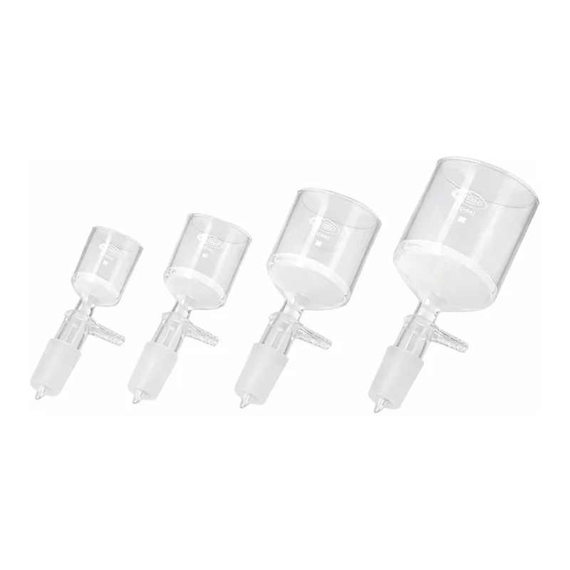 AS ONE Glass Filter Funnel (with Suction Valve), 유리 여과기(흡인 밸브 부속)