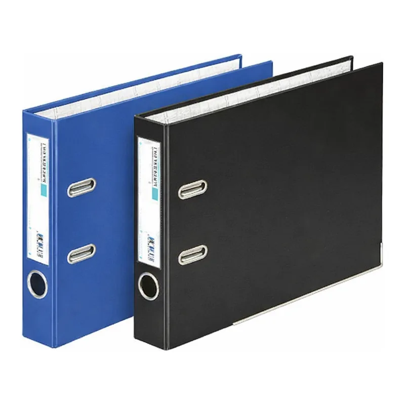 OFFICENEX 문화 레버아치 바인더(A4/B843-72/5cm/청색/가로형)