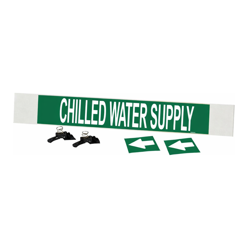 Brady CHILLED WATER SUPPLY High Performance Pipe Marker