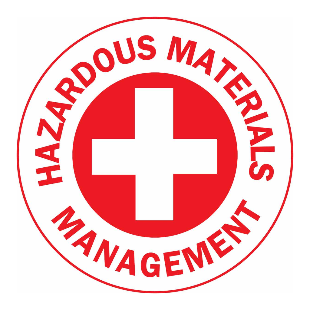Brady HAZARDOUS MATERIALS MANAGEMENT Hard Hat Labels