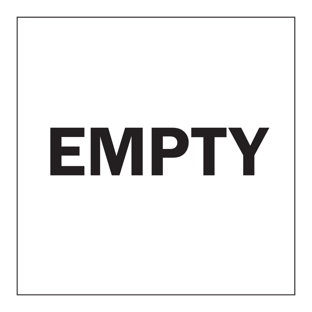 Brady EMPTY Hazardous Waste Labels