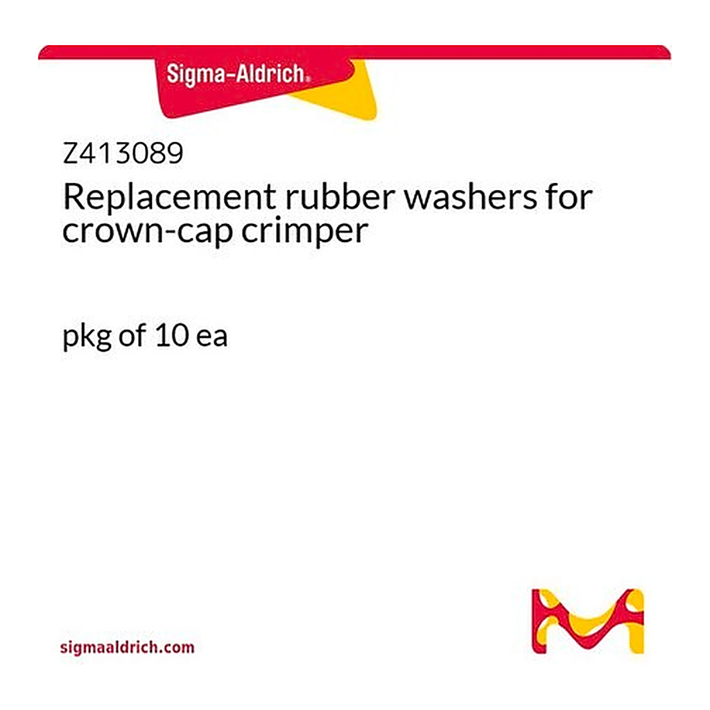 Merck Replacement rubber washers for crown-cap crimper