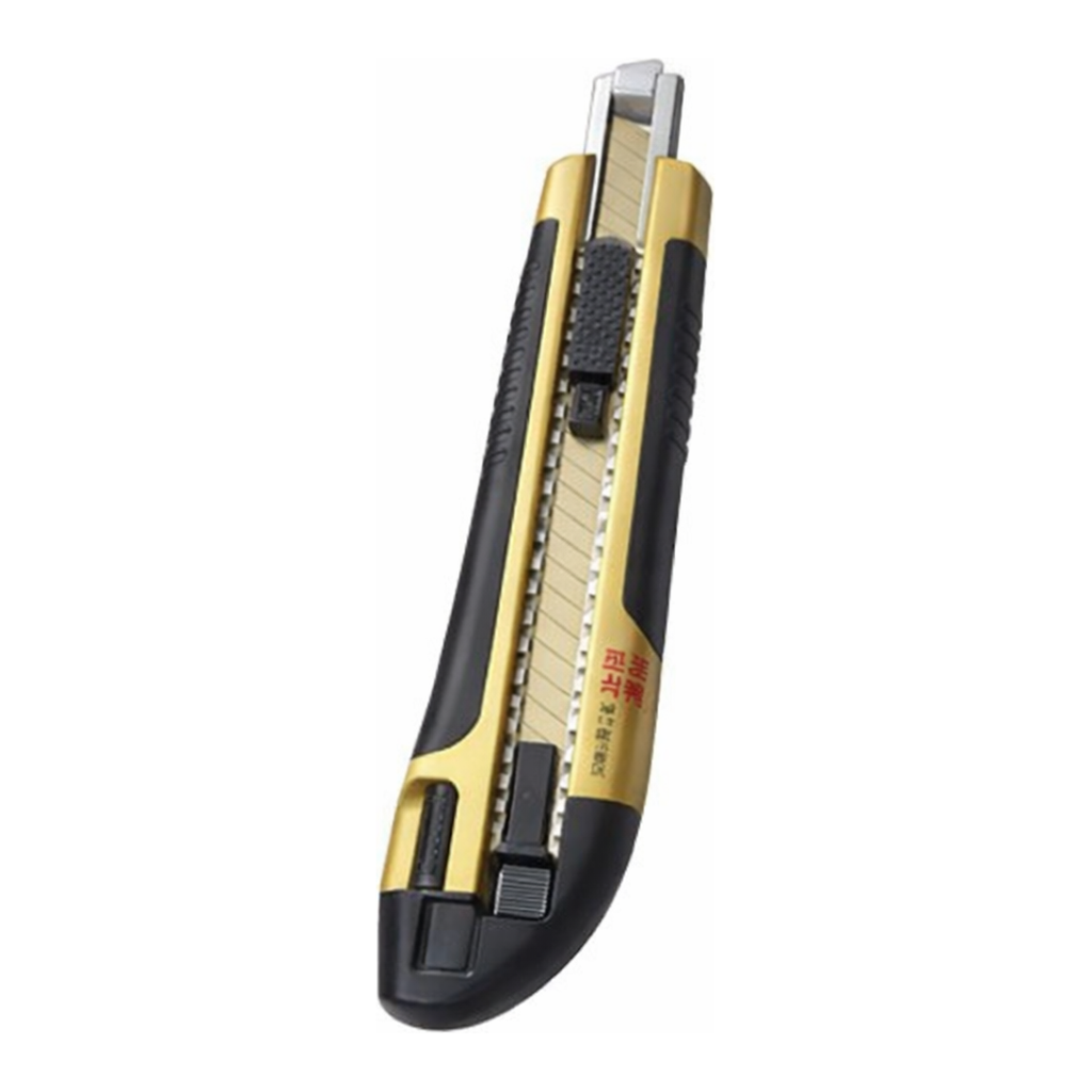 OFFICENEX 프린텍 골드 티타늄대형커터칼 CT18-BG(대형, 165x40mm)