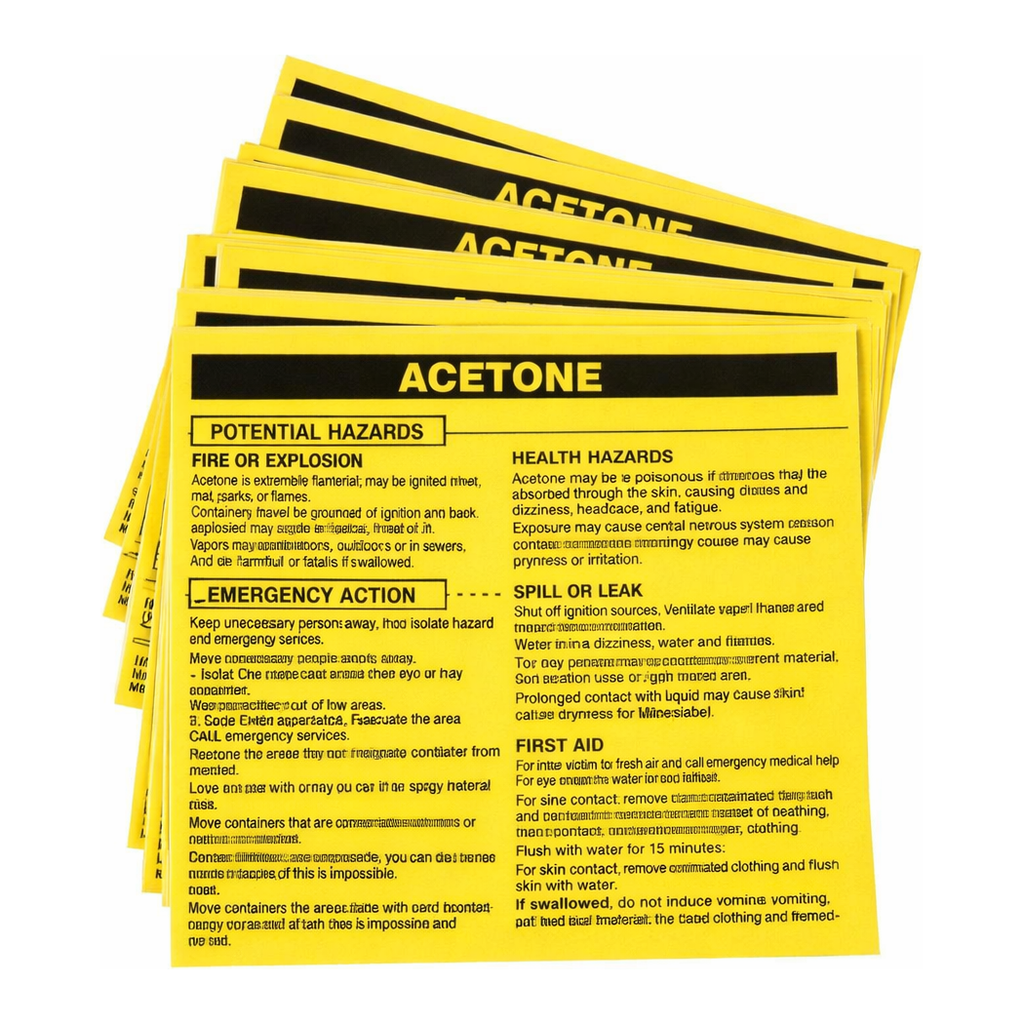 Brady ACETONE Labels