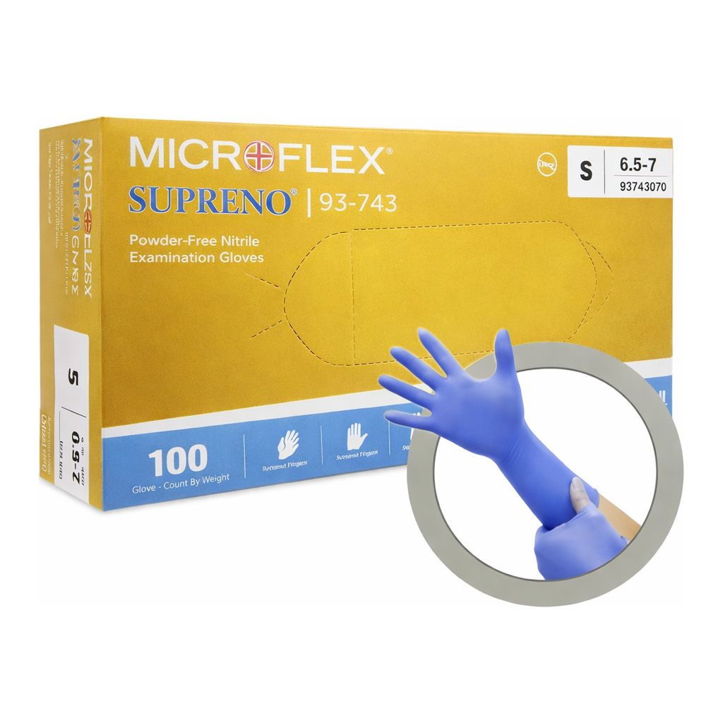OFFICENEX [P]니트릴 장갑 (MICROFLEX SUPRENO/S/100매/안셀)