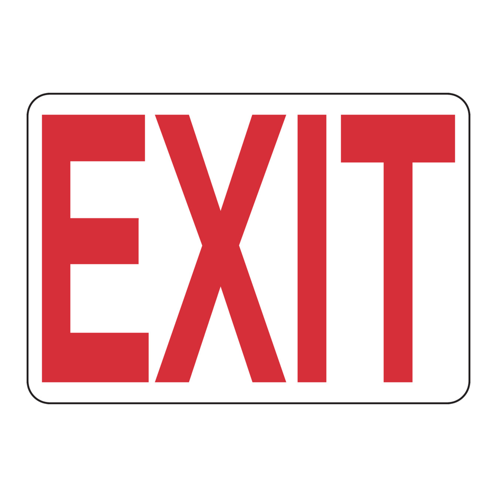 Brady Exit Sign