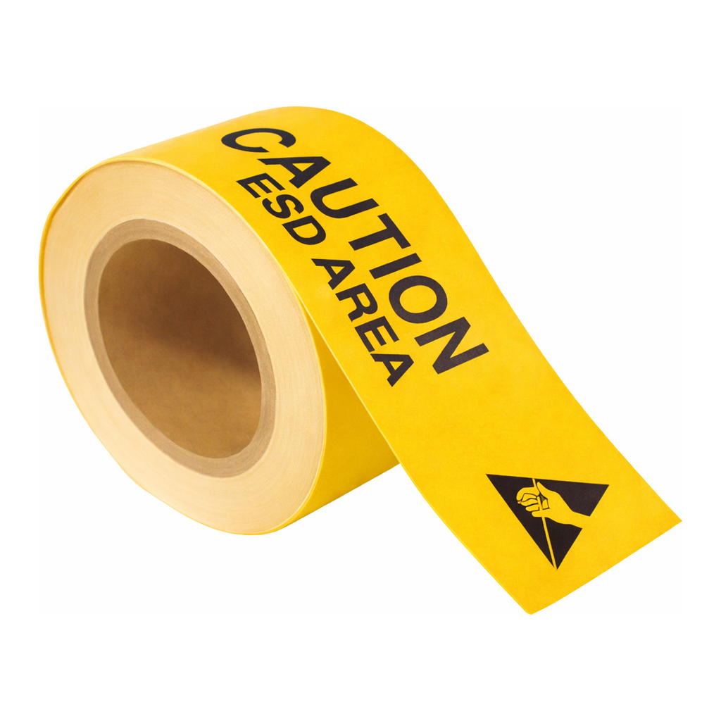 Brady ToughStripe CAUTION ESD AREA Floor Tape